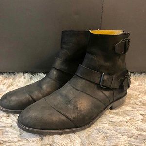 Belstaff Trialmaster Oilsuede leather boots